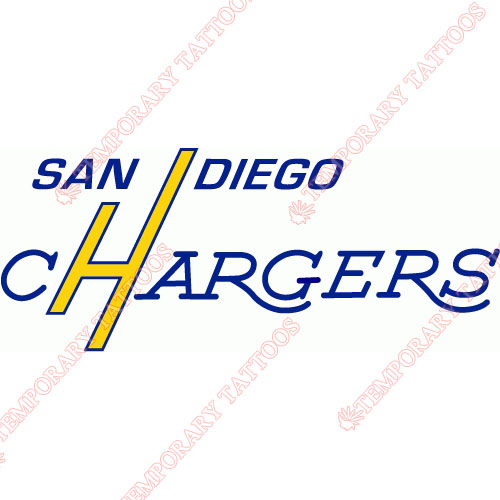 San Diego Chargers Customize Temporary Tattoos Stickers NO.729